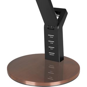 Produktbild für Schreibtischlampe Hansa Glow, schwarz, LED, dimmbar