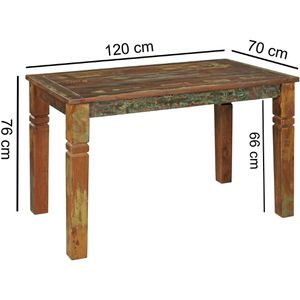 Produktbild für Esstisch Wohnling WL5.060, Mango-Massivholz