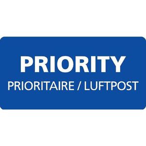 Produktbild für Hinweisetiketten DeutschePost Priority-Luftpost