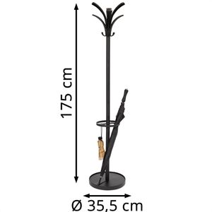 Produktbild für Garderobenständer Alba Brio, PMBRIO N, schwarz
