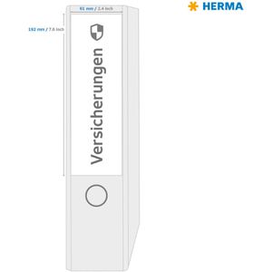 Produktbild für Rückenschilder Herma 10740, Silphie-Papier, braun