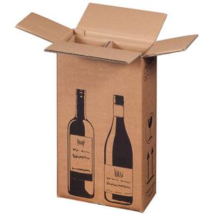 Flaschenkarton BB-Verpackungen Weinkarton,10 Stück