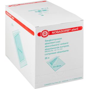 Produktbild für Saugkompressen Nobamed Nobasorb, 3-lagig, steril