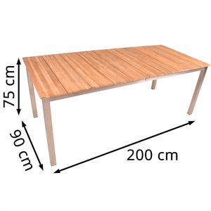 Produktbild für Gartentisch Garden-Pleasure DALLAS, Teakholz