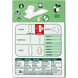 Produktbild für Slipeinlagen natracare panty liners Normal