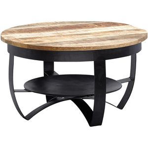 Produktbild für Couchtisch Wohnling WL6.327, aus Massivholz / Metall, mango
