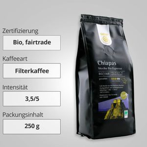Produktbild für Kaffee GEPA Chiapas Espresso, BIO