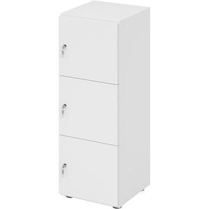 Produktbild für Schließfachschrank Hammerbacher 234L3, weiß