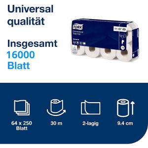 Produktbild für Toilettenpapier Tork Universal, 110789, T4