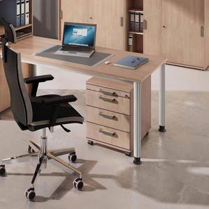 Produktbild für Rollcontainer Hammerbacher Solid, Holz, nussbaum