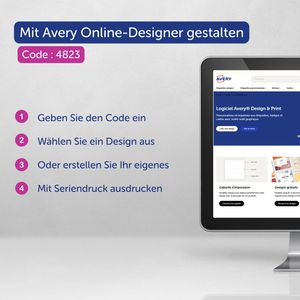 Produktbild für Namensschilder Zweckform 4823, 90 x 60 mm