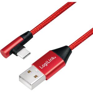 Ladekabel LogiLink CU0146, rot, 1m