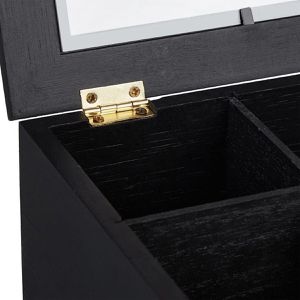 Produktbild für Teebox Relaxdays 10047497, für Teebeutel, schwarz, aus Bambus