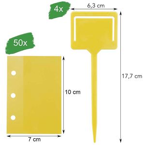 Produktbild für Gelbtafeln OwnGrown BEGR-000067, Set, zum Hängen und Stecken