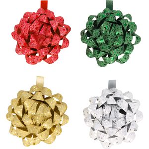 Produktbild für Geschenkschleife Präsent Glitter Star, sortiert