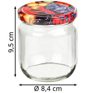 Produktbild für Einmachglas Böttcher-AG Obstdekor, mit Schraubdeckel