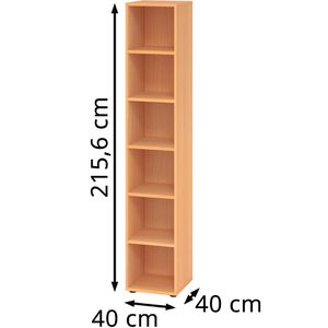 Produktbild für Aktenregal Hammerbacher Serie 9 Advanced, aus Holz
