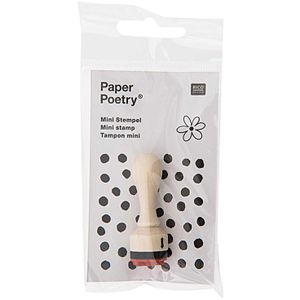 Produktbild für Motivstempel Rico-Design Paper Poetry Mini Blume, aus Holz