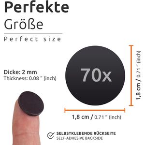 Produktbild für Magnetplättchen ECENCE Ø 18 x 2 mm