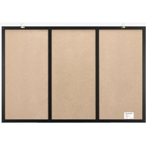 Produktbild für Kombitafel Navaris 3 in 1, weiß / braun / schwarz