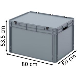 Produktbild für Eurobox AUER ED 86/52, grau, 228 Liter