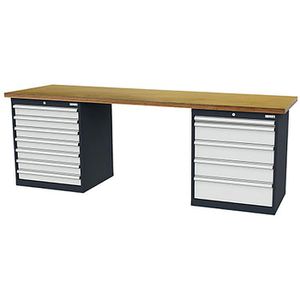 Produktbild für Werkbank Simplaflex CL77H0812W256, lichtgrau