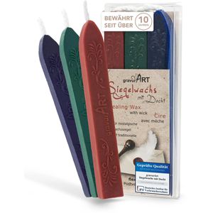 Siegellack gravurART 0527, farbig sortiert