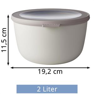 Produktbild für Frischhaltedose Mepal Cirqula rund, aus Kunststoff