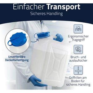 Produktbild für Wasserkanister Hünersdorff 818300, Weithalskanister