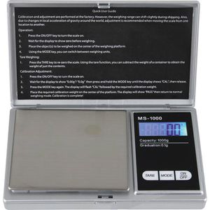 Taschenwaage G&G MS-1000, Teilung 0,1 g