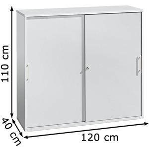 Produktbild für Schiebetürenschrank Hammerbacher N-Serie, Holz