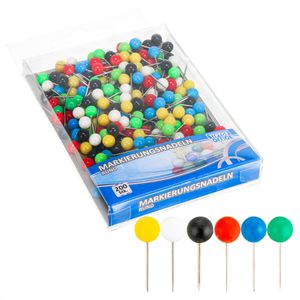 Markierungsnadeln TipTop-Office farbig sortiert
