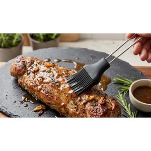 Produktbild für Backpinsel Metaltex 252537000 schwarz / silber, hitzebeständig