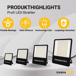 Produktbild für LED-Außenstrahler Enovalite ELED400103, IP65 wasserdicht