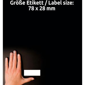 Produktbild für Magnetschilder Zweckform J8871-5, weiß