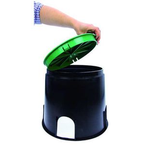 Produktbild für Kabelbox Heitronic Bodeneinbaudose, aus Kunststoff