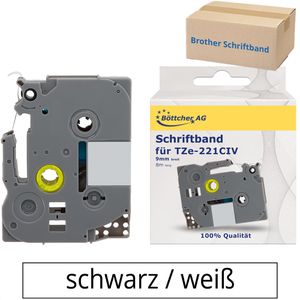 Schriftband Böttcher-AG für Brother TZe-221 CIV