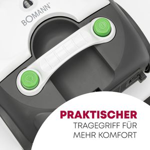 Produktbild für Staubsauger Bomann BS 9019 CB N, weiß-grau