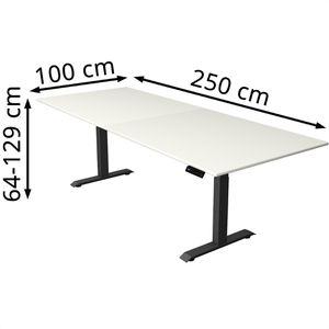 Produktbild für Schreibtisch Kerkmann Move 4, weiß / anthrazit