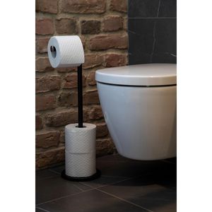 Produktbild für Toilettenpapierhalter Wenko 2in1 Stand, schwarz