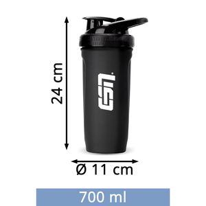 Produktbild für Protein-Shaker ESN Smartshake 10765 aus Edelstahl, schwarz
