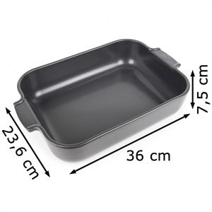 Produktbild für Auflaufform Peugeot Appolia 61227, schiefergrau, aus Keramik