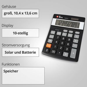 Produktbild für Taschenrechner TWEN 1030 S