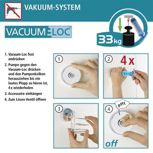 Produktbild für Haartrocknerhalter Wenko Vacuum-Loc 20896100