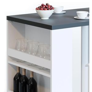 Produktbild für Bartisch Vicco anthrazit / weiß