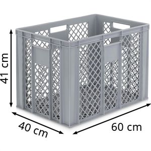 Produktbild für Eurobox Alpha-Paletten grau, 80 Liter, lebensmittelecht