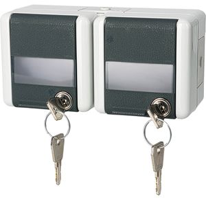 Produktbild für Steckdose Jung 8220 NAWSLTS, WG 800, IP44, Aufputz