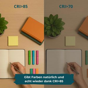 Produktbild für Schreibtischlampe Luxula LX700156, weiß, LED, dimmbar