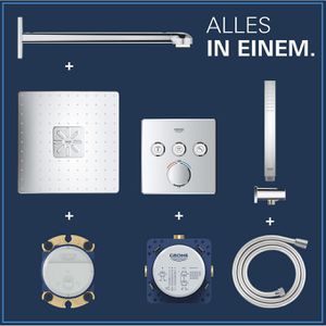 Produktbild für Duschsystem GROHE Precision SmartControl 310 Cube, verchromt