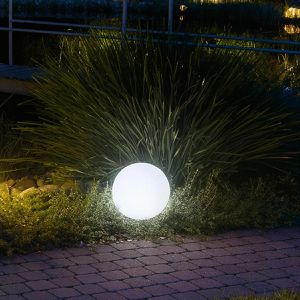 Produktbild für Wegeleuchte Heitronic Mundan 300, weiß, mit 230 V Netzstrom
